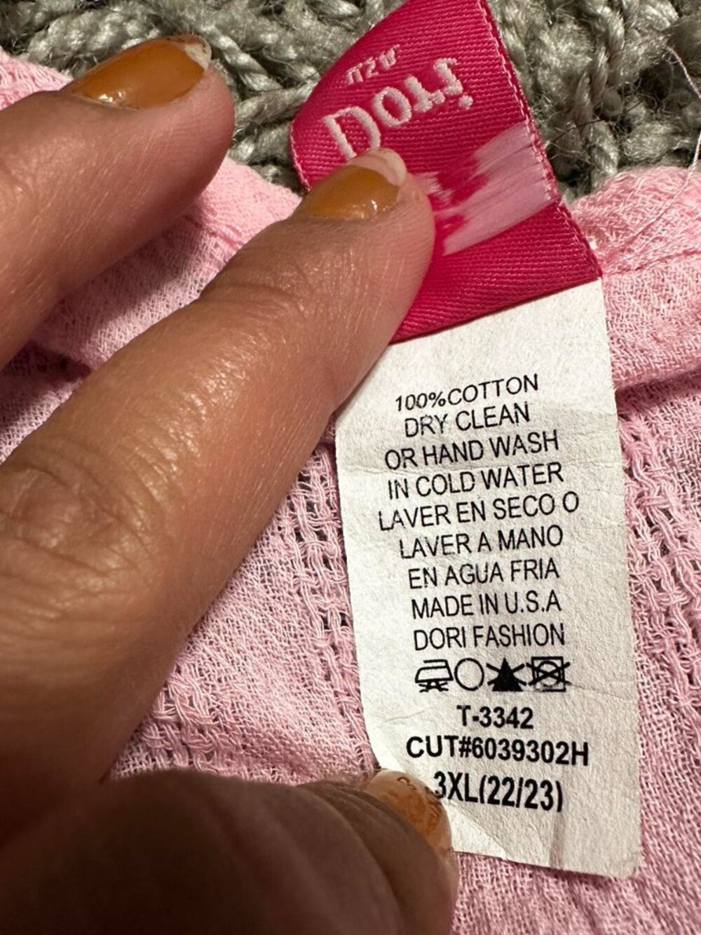 Boho Coquette Pink Blouse Size 3XL best Fits XL - Picture 3 of 6